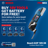 Bosch GOP 18V-28 Cordless Multi-Cutter (Bare tool)